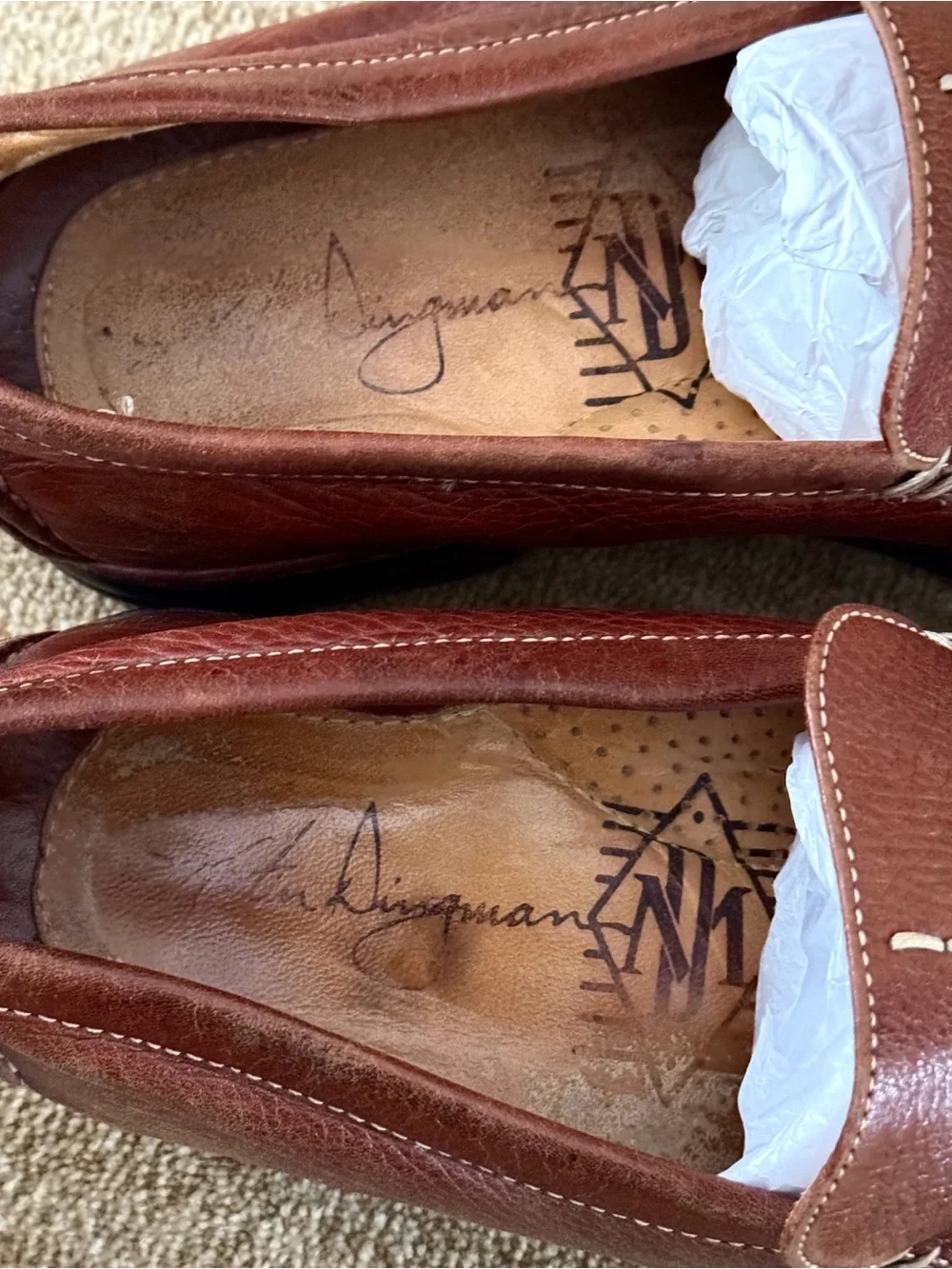 Martin Dingman Leather Slip-On Venetian Loafers